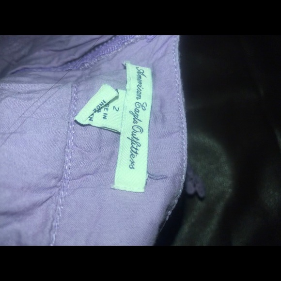 Lacy AE purple mini skirt - Picture 3 of 3